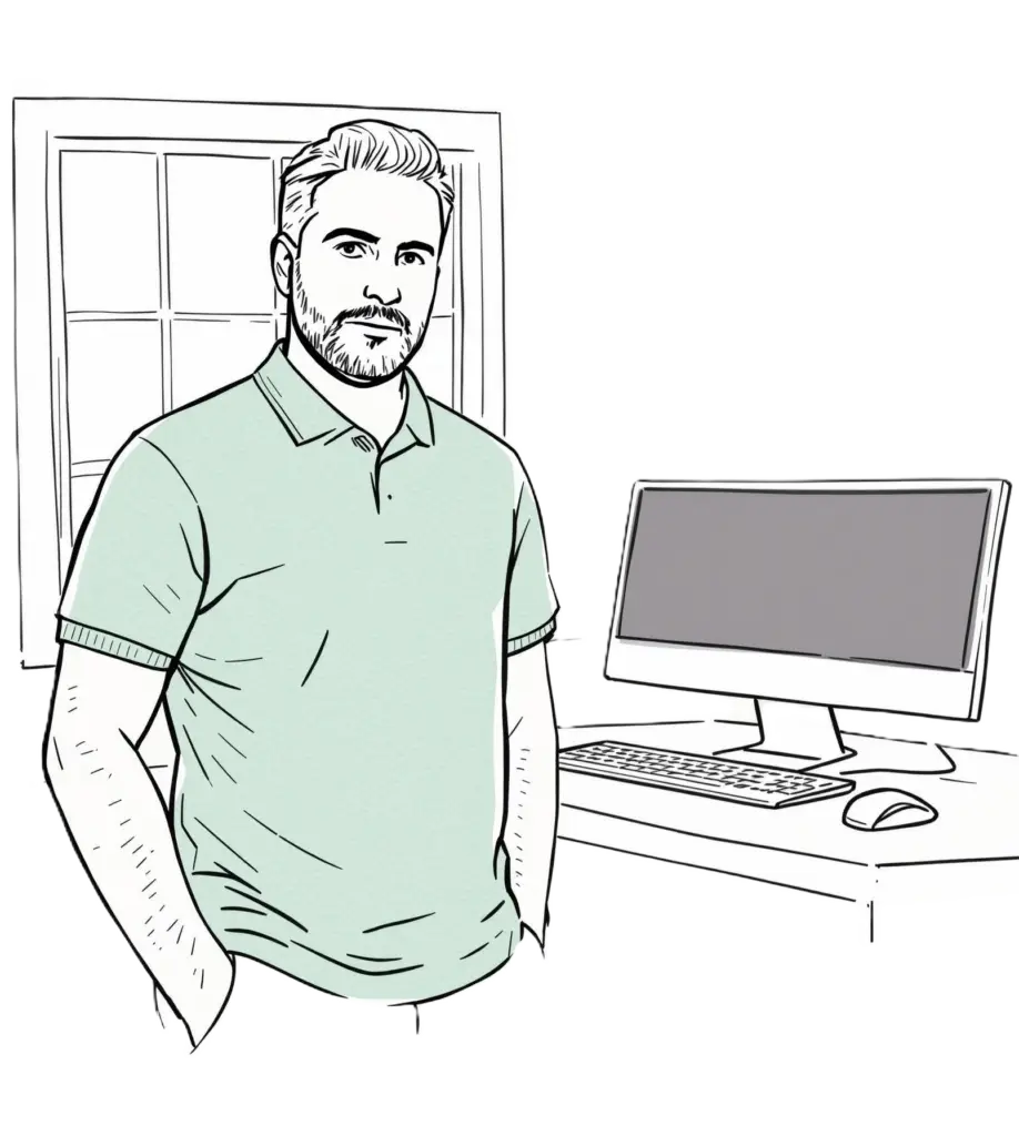 Représentation par dessin généré par IA d'Alexandre