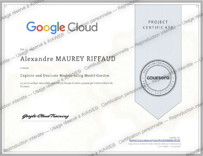 Certification : Explore and Evaluate Models using Model Garden